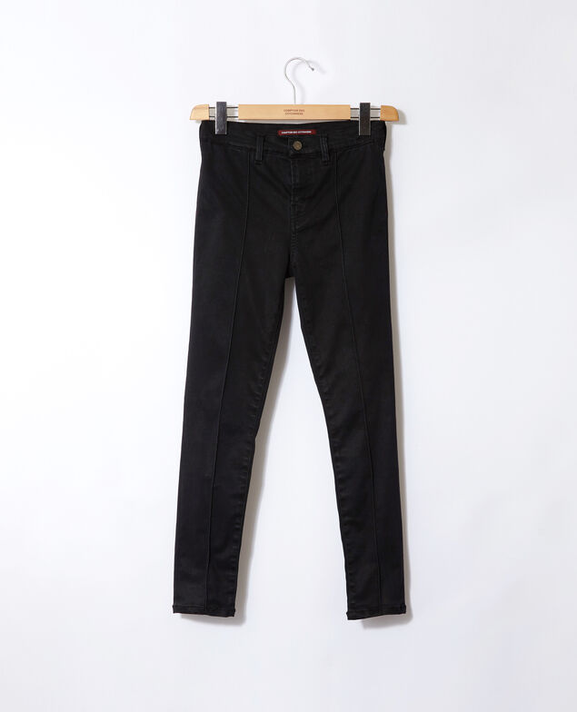 Skinny-Jeans mit 7/8-Cropped-Länge Schwarz