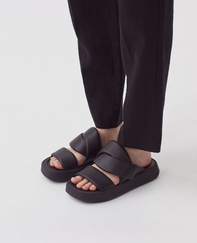 Ledersandalen H096 black
