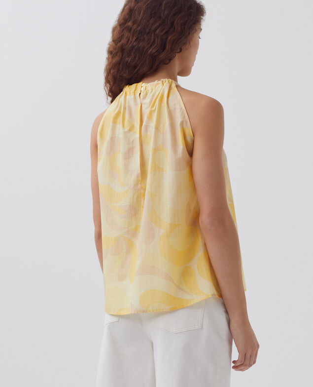 Top mit amerikanischem Ausschnitt H413 anemone yellow