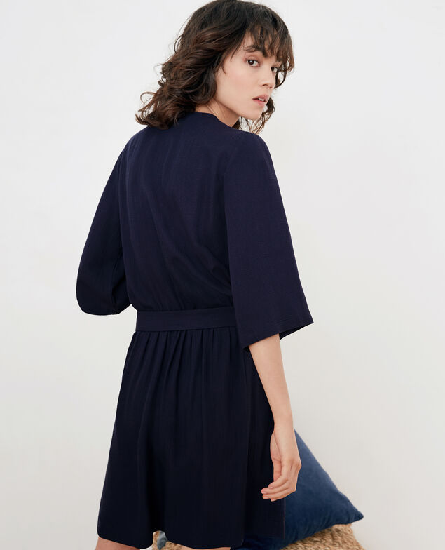 Kleid mit Schnalle Marine