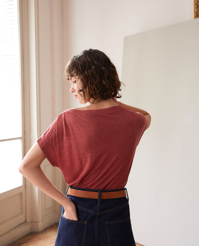 T-Shirt mit Tasche Cowhide
