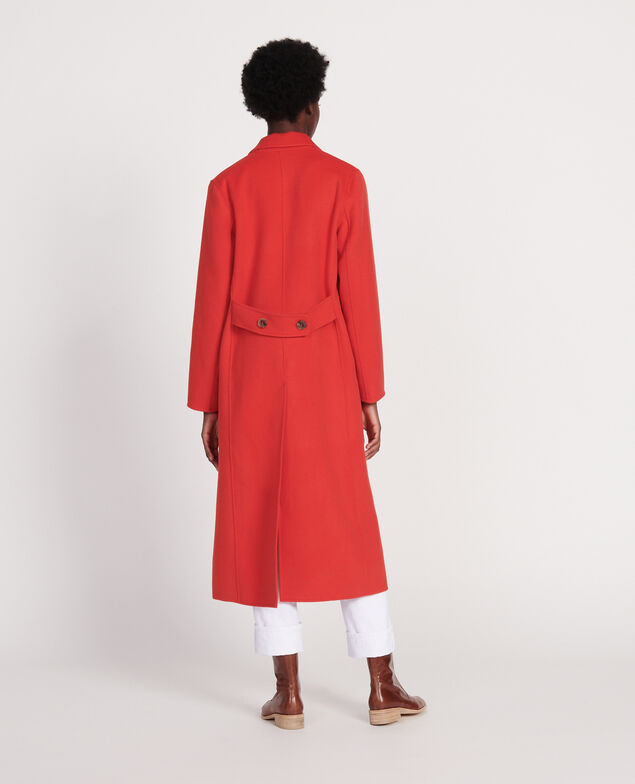 Langer Mantel Fiery red