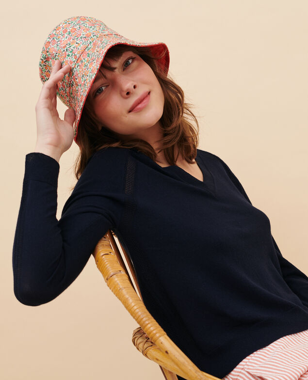 Pullover aus Seidengemisch 7012c 69 navy
