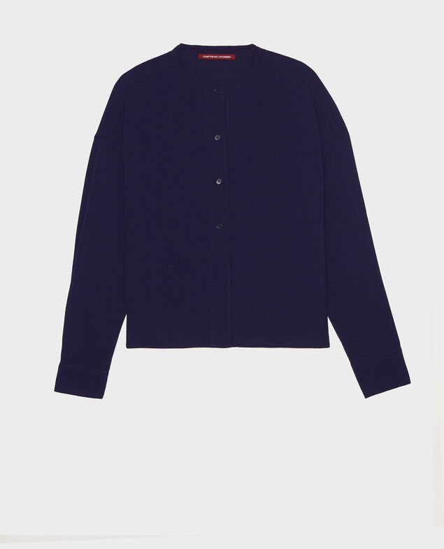 Gerade geschnittene Bluse Maritime blue