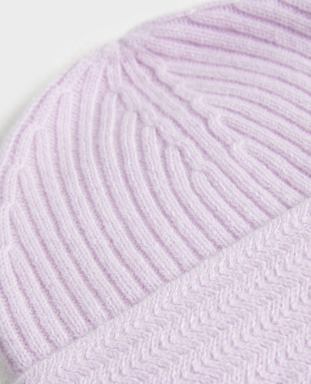 Mütze aus Kaschmir Pastel lilac