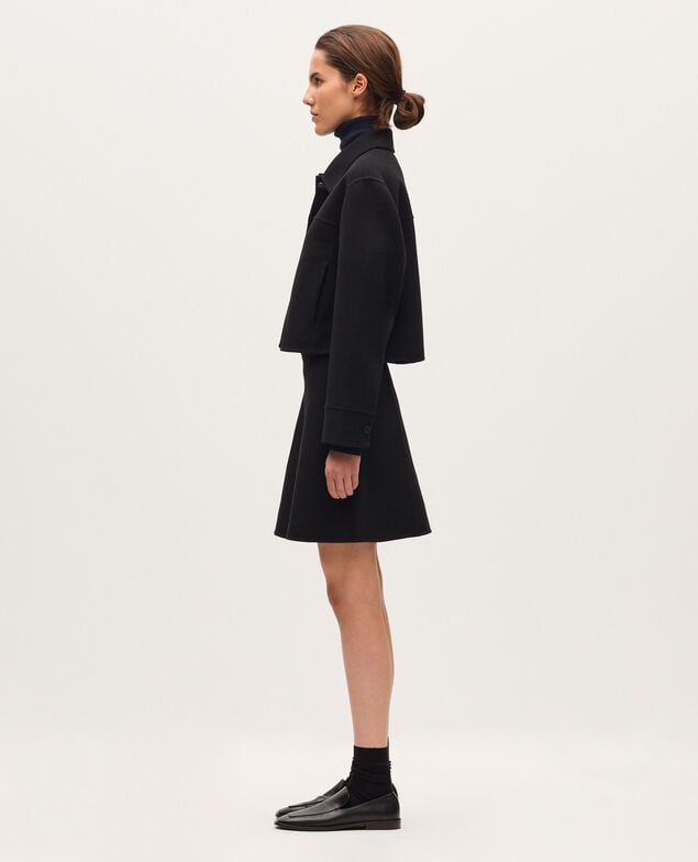 Kurze doppelseitige Jacke H091 black beauty