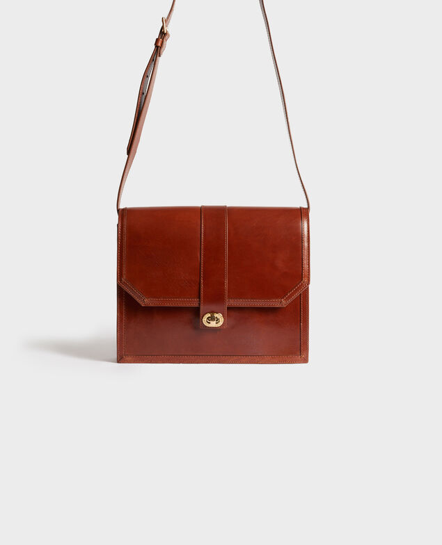 Ledertasche in Vintage-Optik Pumpkin spice
