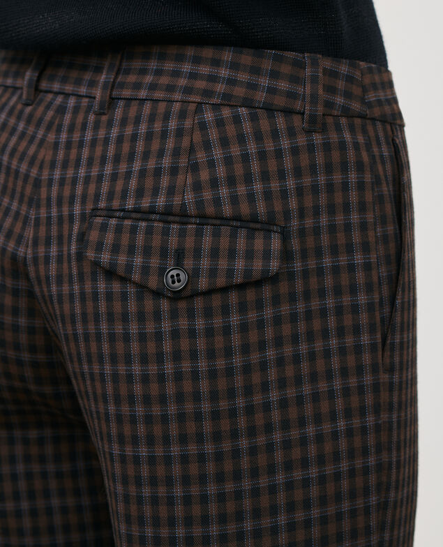MARGUERITE - Zigarettenhose 8865 34 brown check