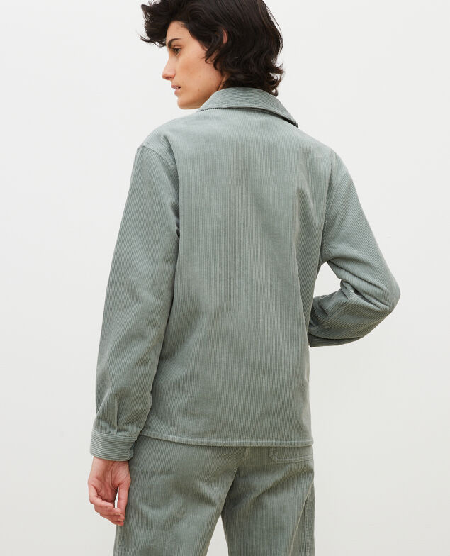  Arbeitsjacke aus Cord Chinois green