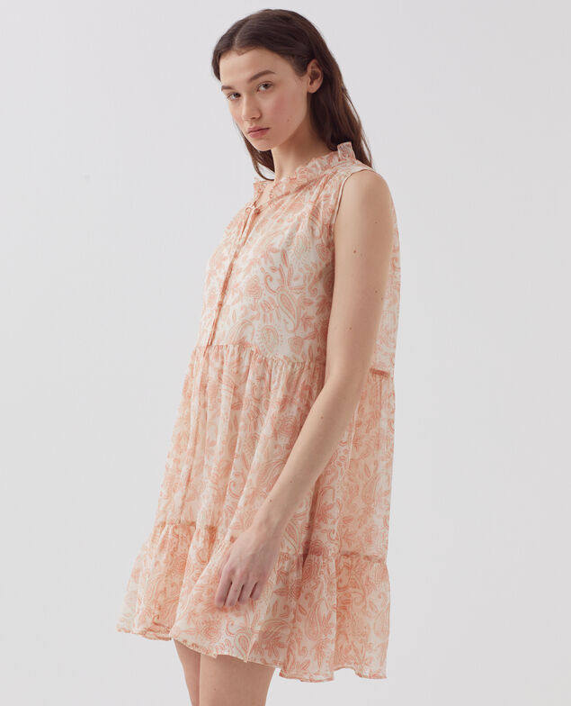 Fließend fallendes Kleid ohne Ärmel H300 cashmire beige