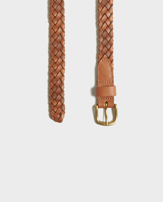 Geflochtener Ledergürtel Camel
