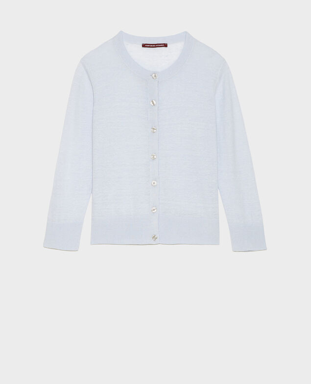 Cardigan aus Leinen und Bio-Baumwolle Heather