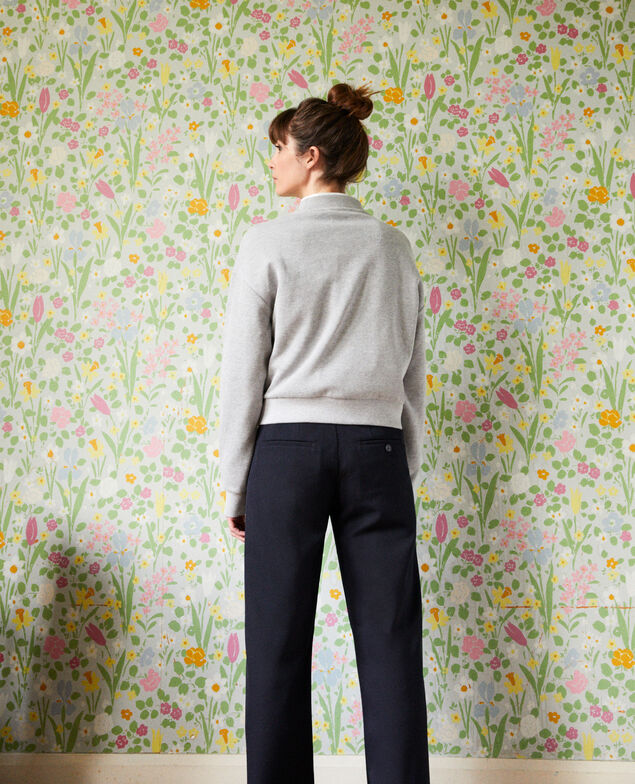 Kurzes Sweatshirt Light grey