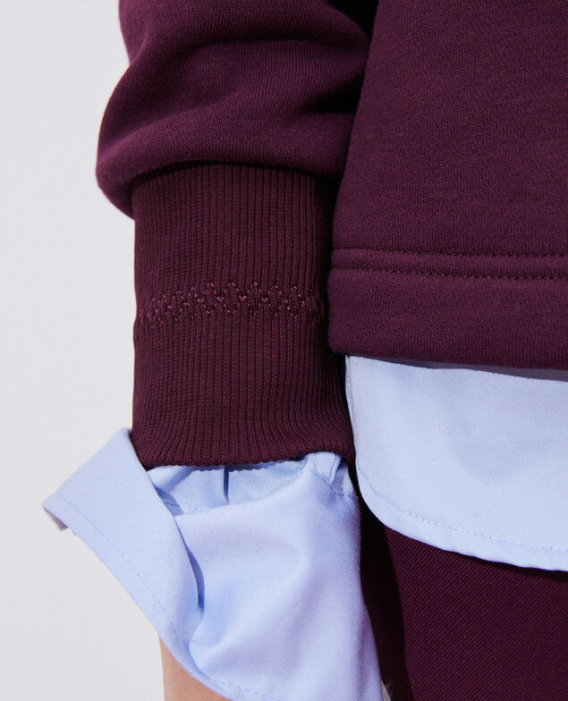 Sweatshirt mit Stehkragen Potent purple