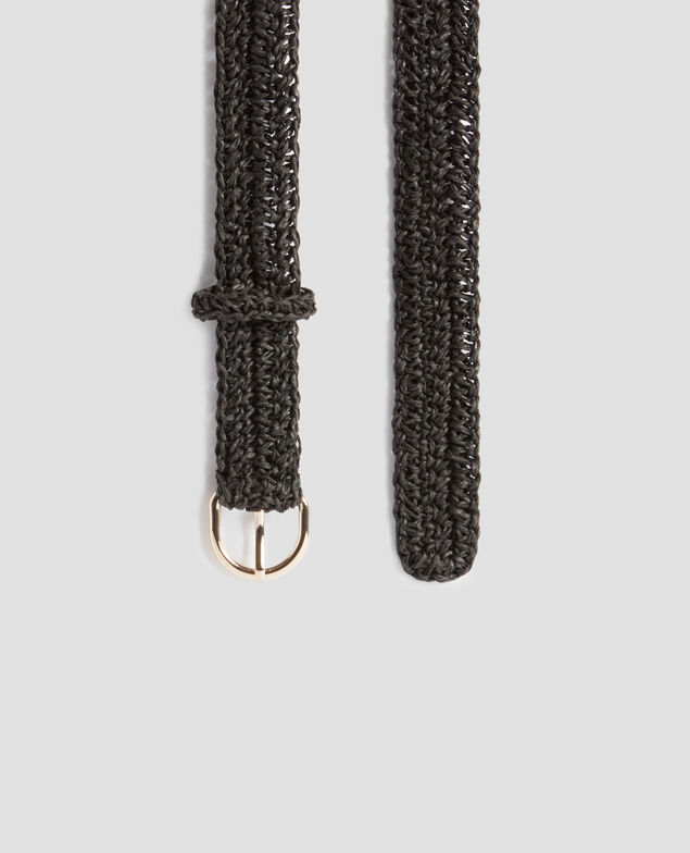 Schmaler Flechtgürtel 8853 09 black