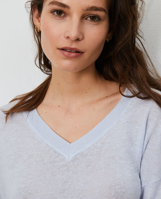 Pullover aus Leinen und Bio-Baumwolle Heather