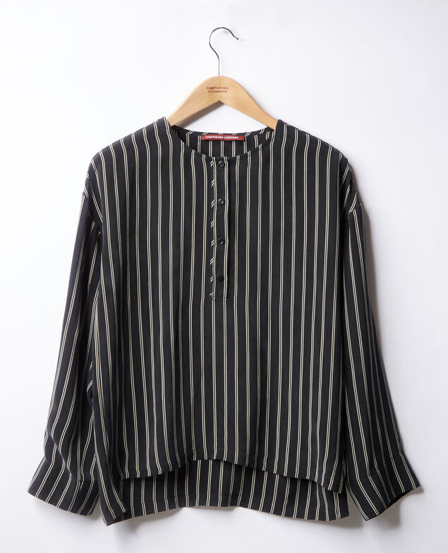 Gestreifte Bluse Black/off white stripes