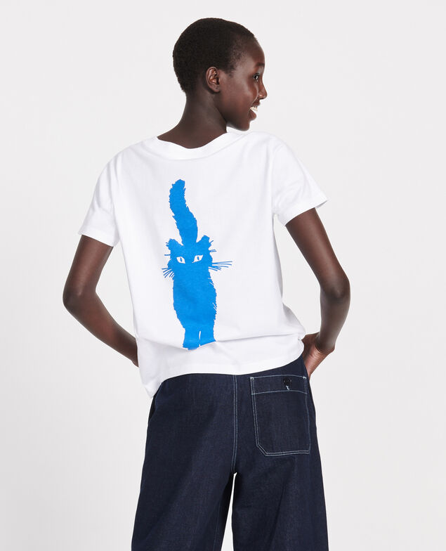 T-Shirt aus Baumwolle Princess blue