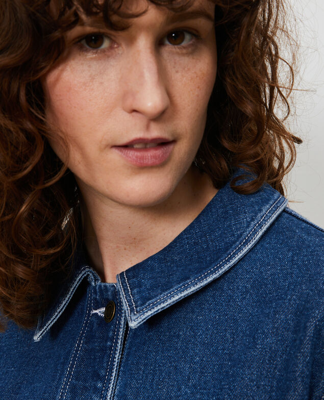 Kurze Jacke aus Denim Denim vintage wash