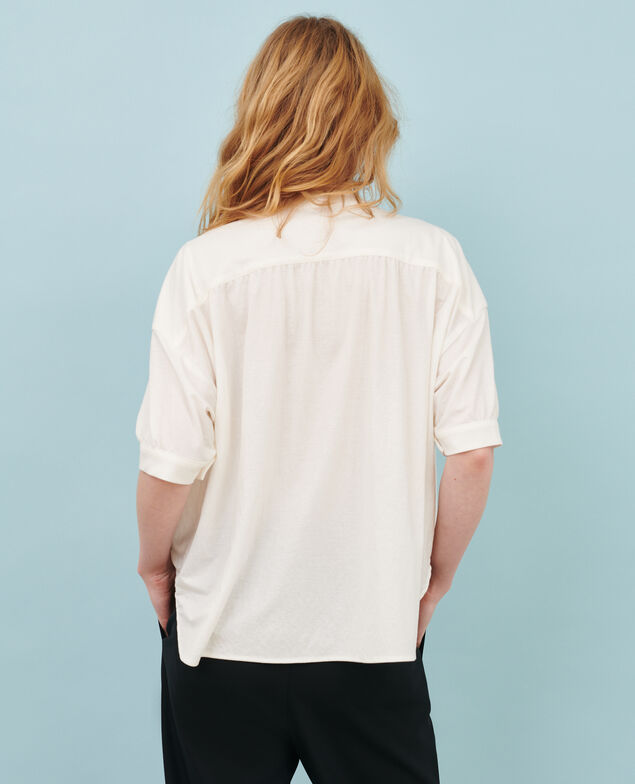 Top mit kurzen Ärmeln 01 white