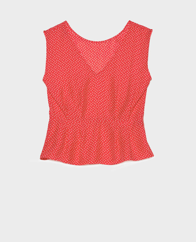 Seidenbluse Memphis fiery red