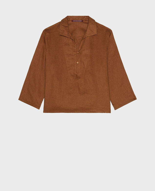 Matrosenbluse aus Leinen Monks robe