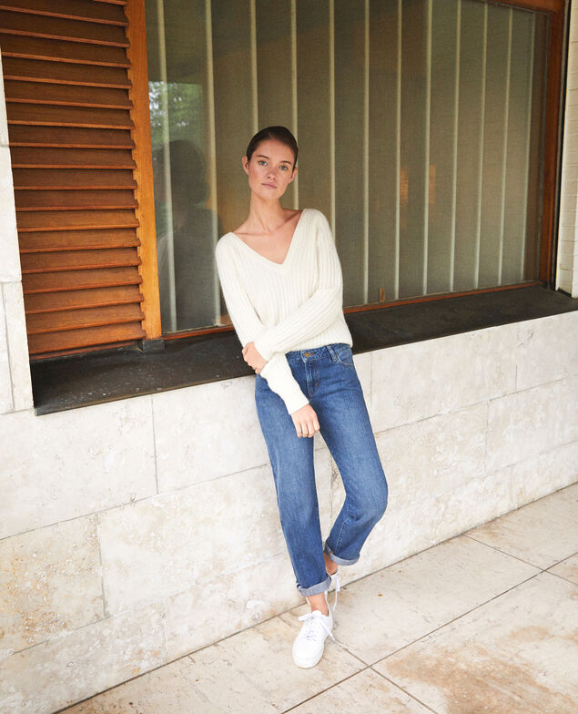 Real Straight-Jeans Blau