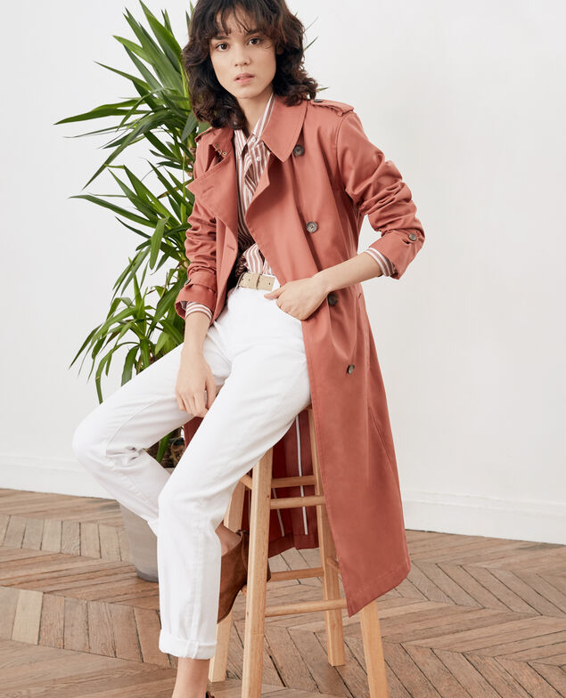 Klassischer schnitt trenchcoat Auburn