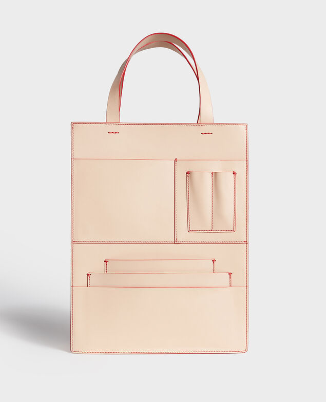 Ledertasche Fiery red buttercream