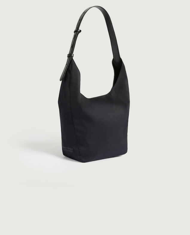 Große Tasche aus Nylon H091 black beauty