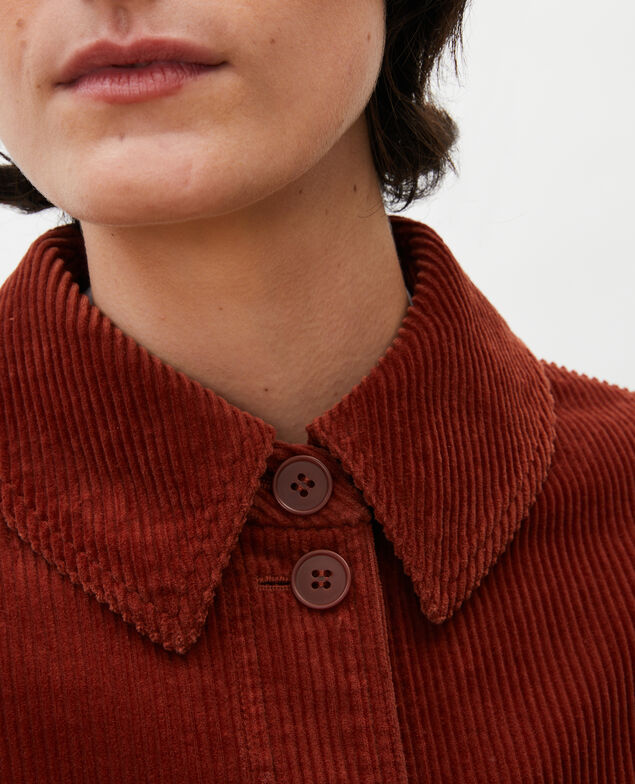  Arbeitsjacke aus Cord Brandy brown