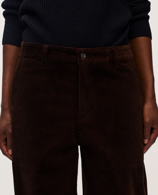 Barrel Cordhose U380 dark brown