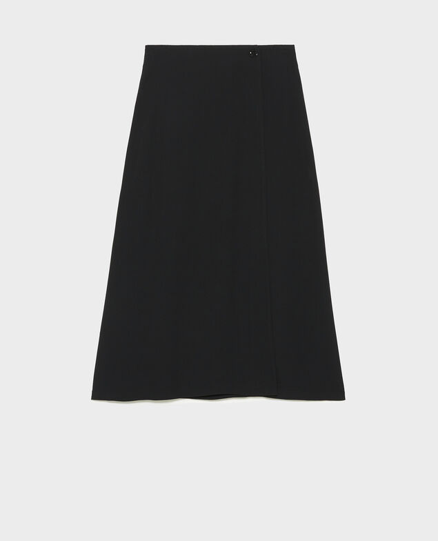 Midi Wickelrock Black beauty