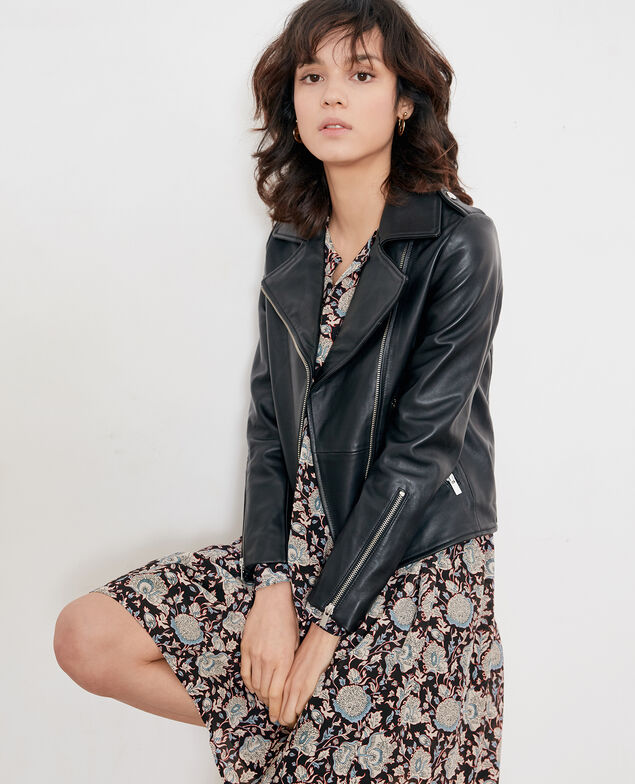 Bedrucktes Seidenkleid Darjeeling black