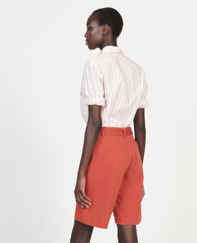 Bermudashorts aus Baumwollstoff Ketchup