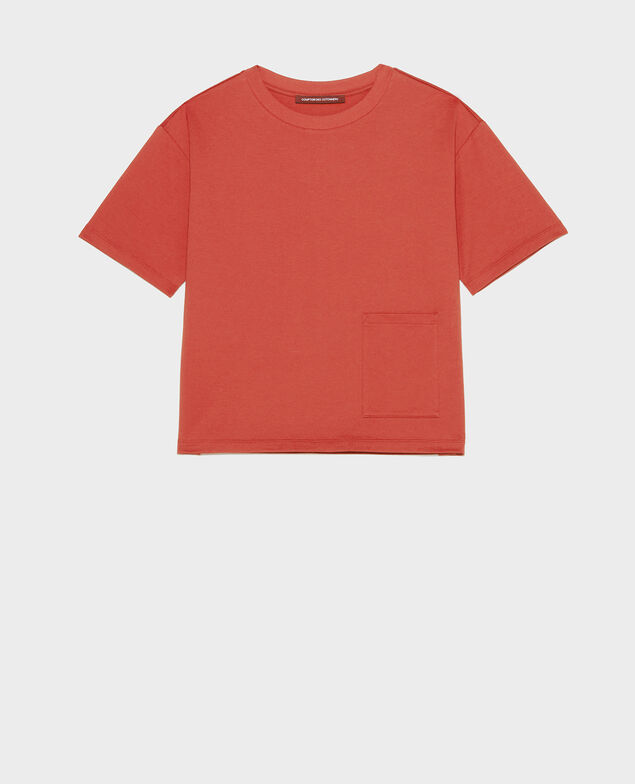Boxy T-Shirt aus merzerisierter Baumwolle Ketchup