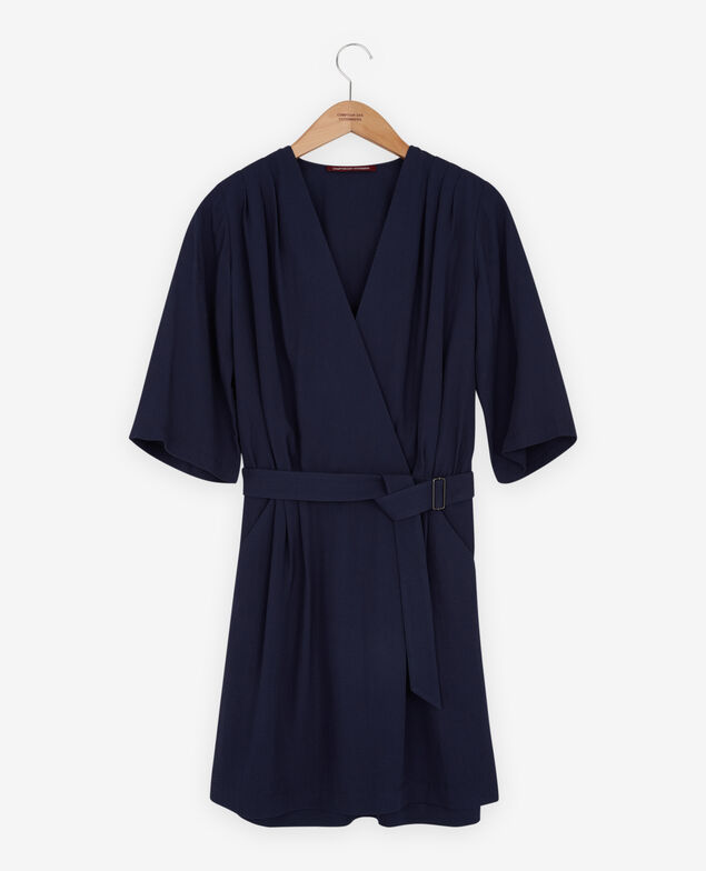 Kleid mit Schnalle Marine