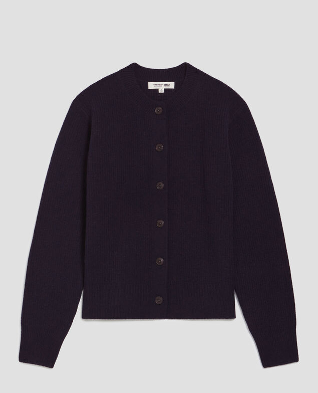 Cardigan aus Wolle U690 navy