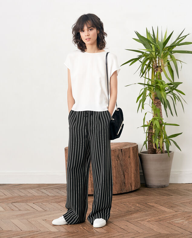 Top mit Rückendekolleté Off white