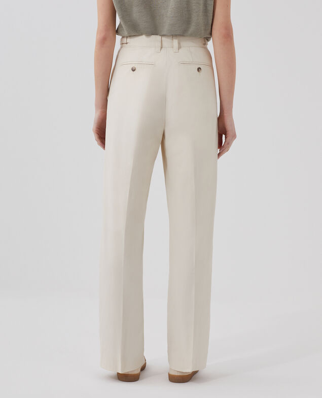 BLANDINE - Gerade Hose I010 glass green beige