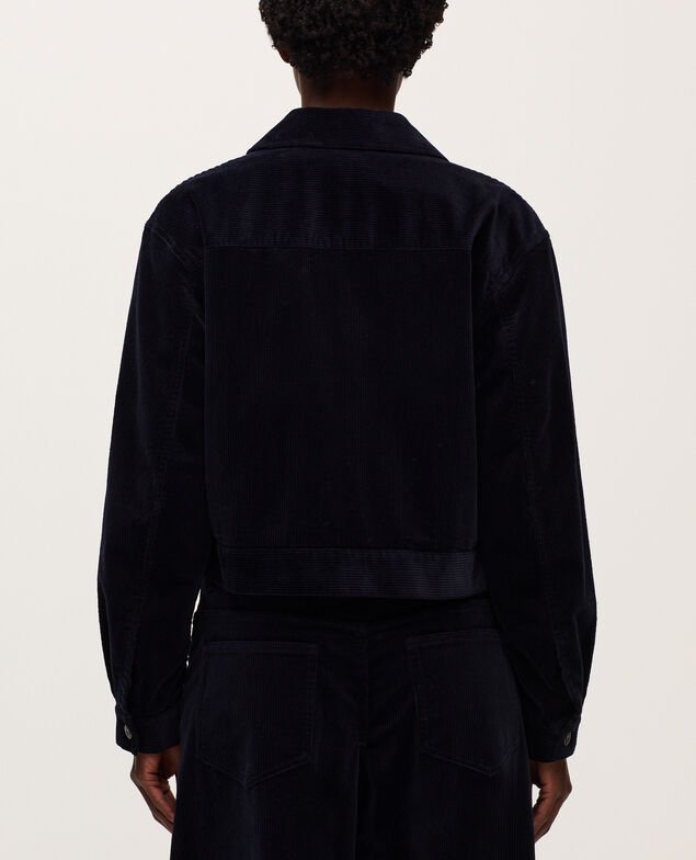 Blouson aus Cord U690 navy