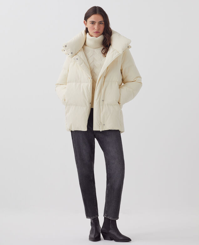 MARGOTTE – Halblange Daunenjacke I010 glass green beige