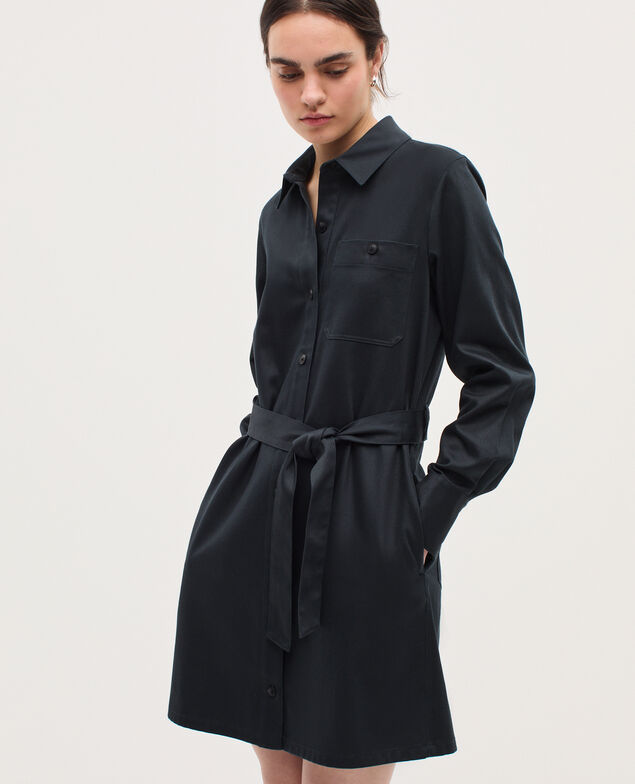 Kurzes Workwear-Hemdkleid K080 vulcan gray
