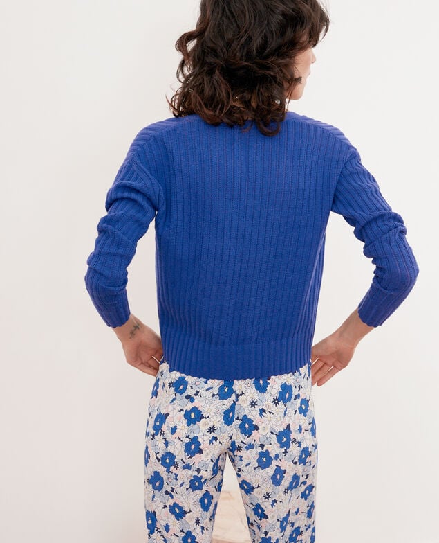 Kurzer Cardigan Ultramarine
