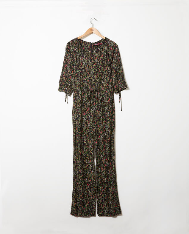 Gemusterter Jumpsuit Daphne noir