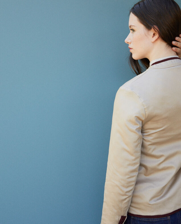 Beidseitig tragbare, kurze Jacke Decadente chocolate