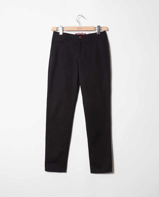 Chinohose aus Segeltuch  Noir