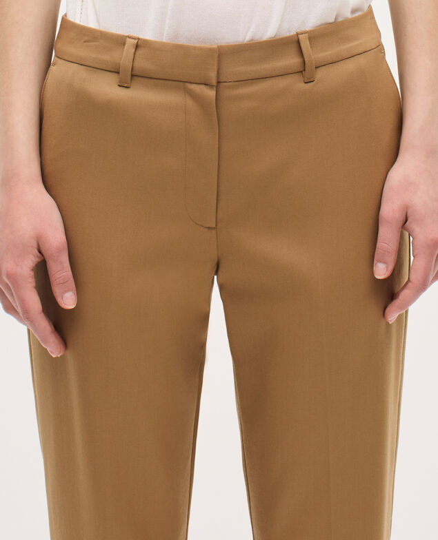 Zigarettenhose aus Wolle K341 oak brown