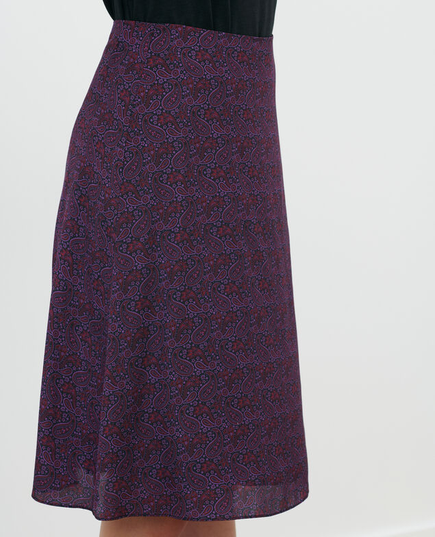 Seidenrock 6009c paisley purple