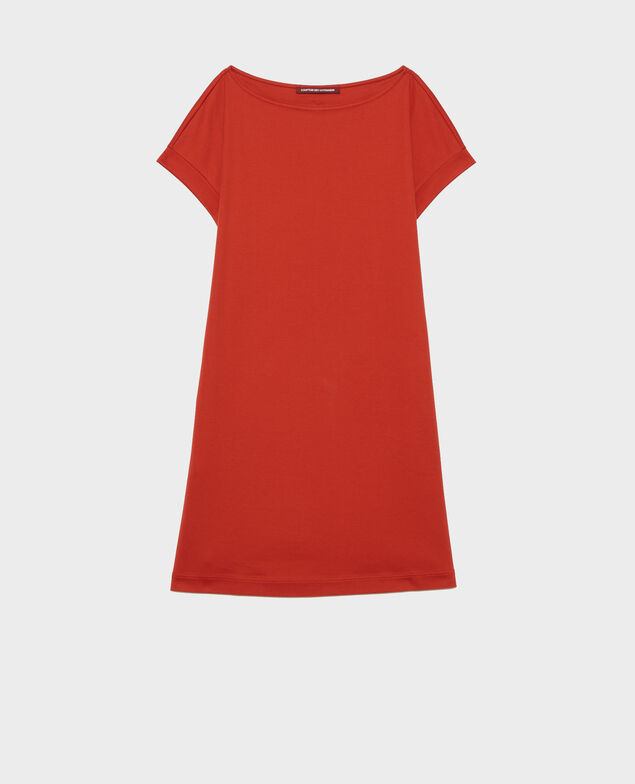 Kurzes Kleid aus Bio-Baumwolle Rooibos tea
